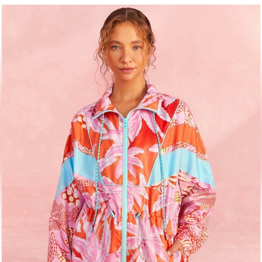 Farm Rio Coconut Tree Windbreaker